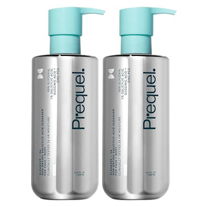 Prequel Skin Gleanser SA Moisturizing Glycerin Face Wash1% Salicylic Acid Face Cleanser Unscented and Combination Skin Face Soap 13.5 ounce (each) Pump Bottles - 6.75 fluid ounce (Pack of 2)