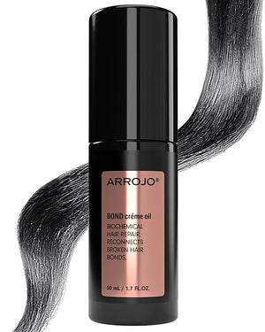 ARROJO BOND Cr?me Oil ? Leave In Protein Hair Treatment for Dry Damaged Hair ? Sulfate &amp Paraben-Free Deep Conditioning &amp Frizz Control 1.7oz