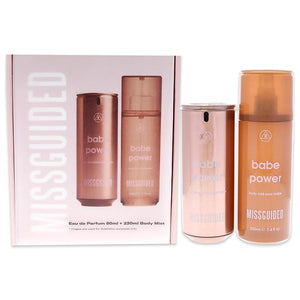 Missguided Babe Power Women 2.7oz EDP Spray 7.4oz Body Mist 2 Pc Gift Set