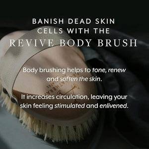 Aromatherapy Associates Revive Body Brush, Natural Dry Brush for Exfoliating Skin, Boost Circulation &amp; Lymphatic Drainage, Anti-Cellulite Body Scrub Brush, 1 Count