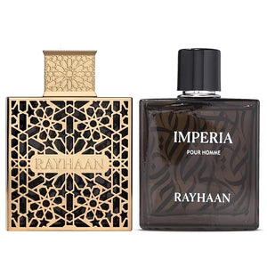 RAYHAAN 2-Piece Fragrance Set for Men ? Includes 3.4 oz Elixir Eau de Parfum Spray and 3.4 oz Imperia Eau de Parfum Spray