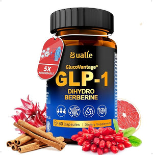 Support GLP-1 Supplement Weight Loss | GlucoVantage¢ç Dihydroberberine + Akkermansia Probiotic | Super Berberine with Ceylon Cinnamon for 5X Bioactive Appetite, Metabolic, Gut &amp; GLP 1 Weight Loss,