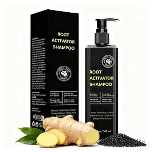 Root Activator Shampoo for Men &amp Women - Anti Hair Loss &amp Mens Hair Regrowth Shampoo with Natural Herbal Ingredients &amp Biotin - For Scalp Health &amp Cooling Sensation 10.1 Fl Oz /300ml