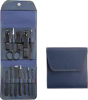 Nail Clippers Set Nail Scissors Set Tool Cut Finger Pliers Household Hand Pedicure Men's Set Box Pedicure Tools for Feet (Size : Blue16 Sets mdash)