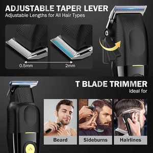 Ufree Hair Clippers for Men Professional Cordless Barber Clippers and Trimmers Set Hair Cutting Kit with Storage Stand Electric Shaver Gifts for Men