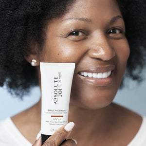 Daily Hydrating Moisturizing Cream SPF 40 Tinted Mineral Sunscreen, Broad-Spectrum &amp; Blue Light Blocking, Fragrance-Free for Sensitive Skin, Available in Two Sheer Tints, 1.7 oz