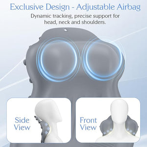 Silicone Bath Pillow New Material Bath Pillows for Tub Head Neck and Back Support Bath Tub Pillow with 4D Press Inflatable Airbag and Non-Slip Strong Suction Cups Quick-Drying Easy to Store Gray