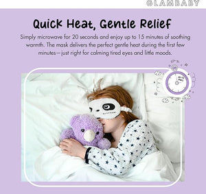 GlamBaby Eye Care - Unbearable Bump¢â Eye Mask - Stye Mask for Kids - One Heat and Cooling mask - Microwave Safe