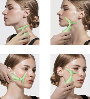 Ms.W Red Light Facial Massager Skin Care Tools for Face and Neck Beauty Device Electric Facial Massage Tool with Heating and 3 Massage Modes