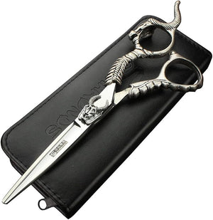 5.5/6-inch professional hair clippers, stainless steel sharp hair clippers, specialized for hairdressers (5.5-inch flat shear)