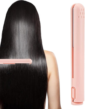 Shakven Curler Dual-Purpose Curling | 2 in 1 Wavy Hair StraightenerUSB Rechargeable Hair CurlerHair Rollers Styling Tools &amp Appliances for Hair