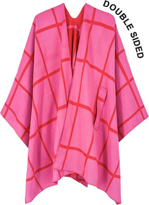 Moss Rose Women's Shawl Wrap Poncho Ruana Cape Open Front Cardigan Shawls for Fall Winter