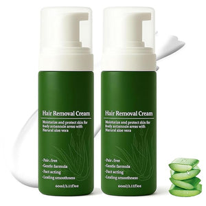 Man Hair Removal Cream Man Hair Removal Cream with Natural Aloe Vera ? Quick &amp Gentle for Face Moisturizing &amp Non-sticky Formula (2PCS Aloe Vera)