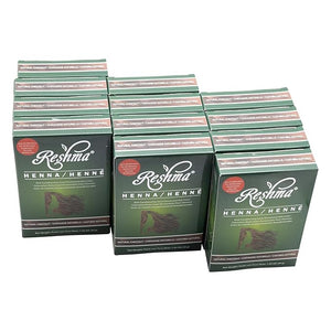 Reshma Beauty 30 Minute Henna Hair Color Infused with Organic Henna Lawsonia Inermis 100% Gray Coverage for Soft Shiny Hair Plant-Based Hair Dye?12.6 oz Pack of 12 (Chestnut)