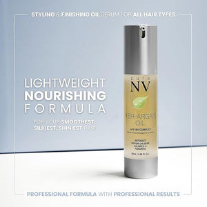 Ker-Argan Oil | Keratin &amp Argan Infused Hair Serum for Frizz Control Shine Repair &amp Heat Protection | Lightweight Non-Greasy Smoothing Oil for Dry Damaged Color-Treated Hair