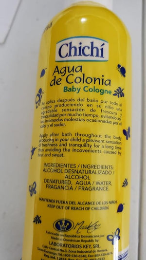 Chichi Baby Cologne (Aqua De Colonia) 8oz Long lasting Freshness [Set of 2]