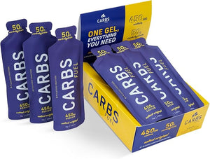 Salted Original 50g Energy Gel 12-Pack | 50g Carbs 450mg Sodium | Vegan &amp Gluten-Free | Thin Easy-to-Consume Running Gels | No Hydration Mix Needed | Fuel for Longer Efforts