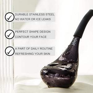 Pfefe Cryo Sticks for Face Ice Globes Cryo Globes for Facials Esthetician Supplies Gifts Unbreakable Stainless Steel Ice Roller Cooling Spa Balls with Storage Case