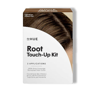 dpHUE Root Touch-Up Kit, Light Brown - Permanent Hair Color for Gray Coverage - Includes Two Applications - Paraben, SLS &amp; SLES Sulfate Free - Leaping Bunny Certified