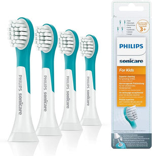 Philips Sonicare Original Brush for Kids HX6034 / 33 Gentle Cleaning of Children's Teeth from 3 Years 4 Pieces