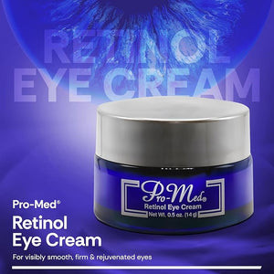 Pro-Med Retinol Eye Cream for Women &amp Men ? With Vitamin A C Hyaluronic Acid &amp Squalane ? Anti Aging Eye Treatment for Wrinkles Crow¡¯s Feet Puffiness Dark Circles ? 0.5 oz