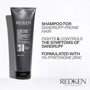 Redken Scalp Relief Dandruff Control Shampoo - Soothes Scalp &amp Controls Dandruff Dermatologist Tested