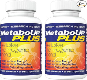 Lipozene MetaboUP Plus - 2 60 Ct Bottles - Thermogenic Weight Loss - Energy Booster Pills