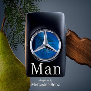 Mercedes Benz Man Gift Set - Includes EDT Sprays and Shower Gel - Aromatic Woody Fruity Fragrance Body Wash - Cologne for Men for Everyday Wear - 3 pc