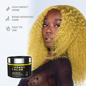 XMONDO Color Super Yellow Depositing Mask &amp; Semi-Permanent Yellow Dye | Infused with Bond Booster Technology &amp; Hyaluronic Acid for Nourishment, Revitalization &amp; Repair, Vegan Formula, 8 Fl