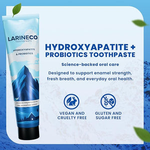 Larineco Nano Hydroxyapatite Toothpaste ? Sulfate Free Remineralizing Toothpaste ? Enamel Care Gentle Whitening Sensitive Teeth ? 4oz