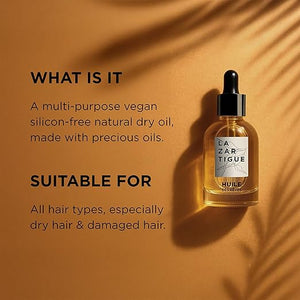 Lazartigue Huile des R?ves Nourishing Dry Oil for Hair Adds Shine &amp Nourishment with Argan Apricot &amp Camellia Oils Vegan Sulfate &amp Silicone Free