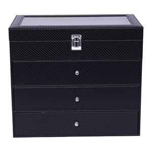 Professional Barber Carrying Case Barber Case Stylist Tool BoxPortable Travel Stylist Tool Box with LockBarber Tool Organizer for Clippers Trimmers Shears Scissors