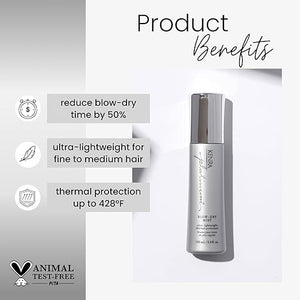 Platinum Blow-Dry Mist | Ultra-Lightweight Thermal Protectant | Detangles Smooths &amp Softens | Eliminates Frizz &amp Resists Humidity | Fine To Medium Hair