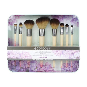 EcoTools-Cruelty Free Confidence in Bloom Brush Set-Cruelty Free Synthetic Taklon Bristles Recycled Packaging Recycled Aluminum Ferrules