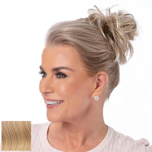 Toni Brattin Twist Classic - Hair Piece Accessory - Instant Volume &amp Styling for Women - Wrap Around Short or Long Ponytail - Quick and Easy to Use Wrap Up Bun - Heat-Friendly Fiber (Medium Blonde