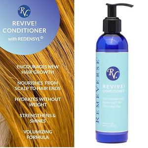 RemeVerse Replenishing Conditioner- Hydrates and Fortifies Follicle Strand with Redensyl, Infused with Biotin for Thinning Hair and Protein for Smooth Follicle Strand -Natural Scent Conditioner 8Fl Oz