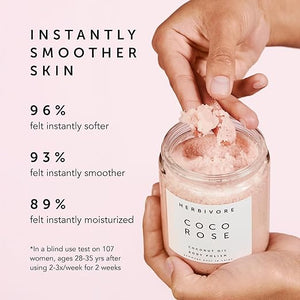 HERBIVORE The Coco Cozy Set | Coco Rose Coconut Oil Body Polish &amp Cloud Milk Coconut + Maca Firming Body Cream Plant Based Vegan