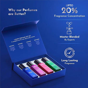 Park..Avenue Luxury Per.fume Gift Set For Men4X20 Ml|EuphoriaConquerHarmony &amp Discoverer |Eau De Parfum|Premium Luxury Per.fume For Corporate Man| Gift For HusbandBoyfriend