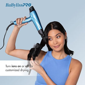 Nano Titanium Hair Dryer Professional 1875-Watt Blow Dryer Lightweight Ionic Technology Dries Hair Faster with Less Frizz