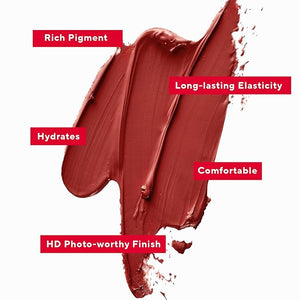 MIRABELLA - Sealed with a Kiss Smudge Proof Lipstick, Long-Lasting No-Bleed Lip Makeup, Hydrating Lip Color with Vegan Lanolin &amp; Vitamin E, Perfect Red