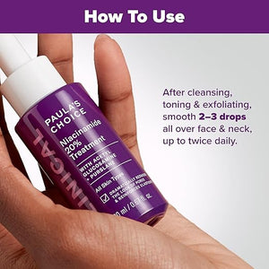 Paula's Choice CLINICAL 20% Niacinamide Vitamin B3 Concentrated Face Serum Anti-Aging Serum for Face Treatment for Discoloration &amp Minimizing Large Pores Fragrance-Free 0.67oz