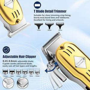 SUNNOW Hair Clippers Professional Cordless for Men Beard Trimmer Hair Trimmer Electric Foil Shavers Razor Kit Rechargeable Hair Cut Machines Men's Beard Grooming Kit for Home Barber