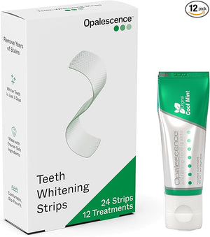 Opalescence Go Teeth Whitening Strips (12 Treatments) Hydrogen Peroxide Formula ? Enamel Safe ? Slip Free ? Sensitivity Free ? Includes Small Sample Size 1 oz Original Whitening Toothpaste - 6050-402