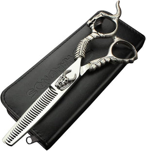 6-inch hair clippers, hair clipper set with handle pattern, noble resin hair clippers, stainless steel scissors