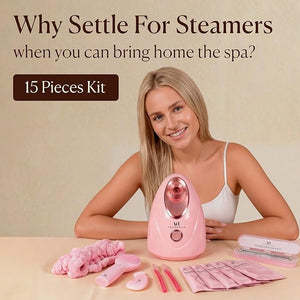 Noa Facial Steamer Spa Kit with Complimentary 15 Skin Care Tools | Face Steamer with Humidifier Mode | Self Care Spa Gifts Birthday Gifts for Women Christmas Gifts for Women