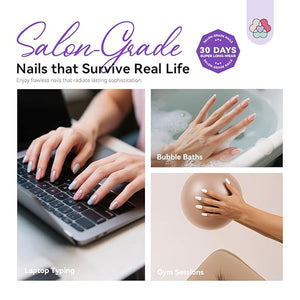 SAVILAND Advanced Gel Nail Kit: Salon Grade Nail Kit with Portable Light Short Coffin Nail Tips 500 Pcs 12 Sizes 30 Days Long-Wear Nail Kit Acrylic Set with U V Nails Glue Nail Lamp Drill DIY At Home