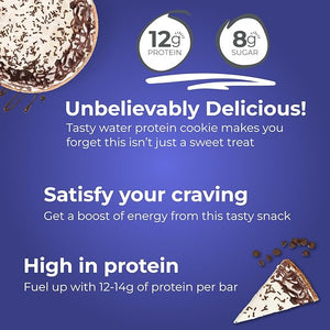 Power Crunch Protein Wafer Bars High Protein Snacks with Delicious Taste Chocolate Chip Cheesecake 1.4 Ounce (12 Count)