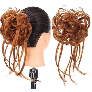 EARSHOT Hair Buns Hair Piece Synthetic Hair Bun with Elastic Comb Messy Bun Curls Hair Bun Women Wig Hair Extensions Hair Accessories Hair Accessories For Girls (Color : SW205-08)