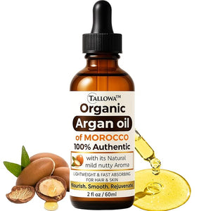 Argan Oil of Morocco From Moroccan Cooperative Farms 100% Authentic &amp Organic Argan oil for Hair Face and Skin Cold Pressed Virgin and unrefined Tames Frizz and Flyaways for all Hair Types