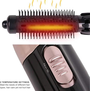 4 in 1 Hot Air Brush Set - Curling Iron with Replaceable Brush Heads, Automatic Curling for Salon or Travel